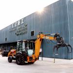 Q355B Rotating Log Cat Excavator Grapple 7 Ton Excavator Rotating Log Grab