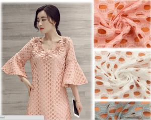 China Garment Accessories Diy No Stretch Cord Lace Fabric factory