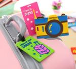 Rubber Promotional gift 3D soft PVC luggage tag
