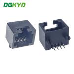 DGKYD53241188IWA1DY1006 Single Port Black RJ45 Network Connector All Plastic
