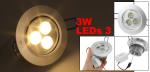 Outdoor 3 watt Warm White color led ceiling light fixture, led DownLight 3000K