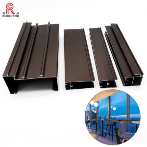 China 6063 Grade Aluminum Window Channel Extrusion PVDF Painted T3 Temper factory