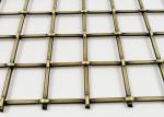5.5mm Decorative Brass Grilles Rustproofing Metal Wire Mesh Stairs Railings