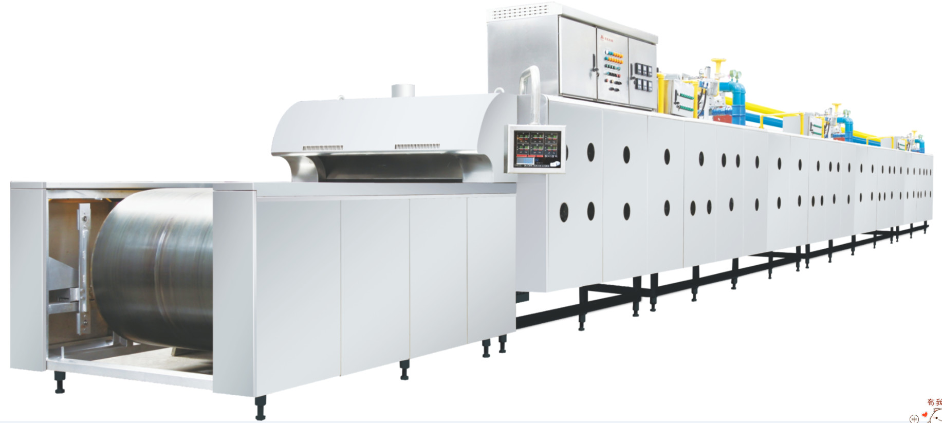 Gas Tight 220V 3m Section Steel Belt Bakery Tunnel Oven CE Certificated