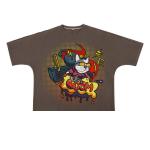 Cotton Men's Oversized T Shirt In 300 Gsm Cotton Seamless Short Sleeve Boxy
