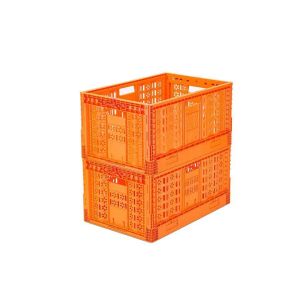 Storange Function Mesh Style Collapsing Square Crate for Milk Bottles Storage