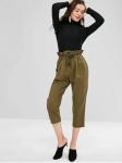 Blank Open Back Long Sleeve Ribbed Turtleneck Crop Top