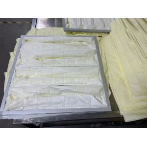 China Fiberglass 6 Hvac Air Filter Air Filter Bags Custom Frame For Clean Air Purifier on sale