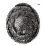 Mens Toupee Human Hair Replacement SystemFrench Lace Poly Skin Hairpieces