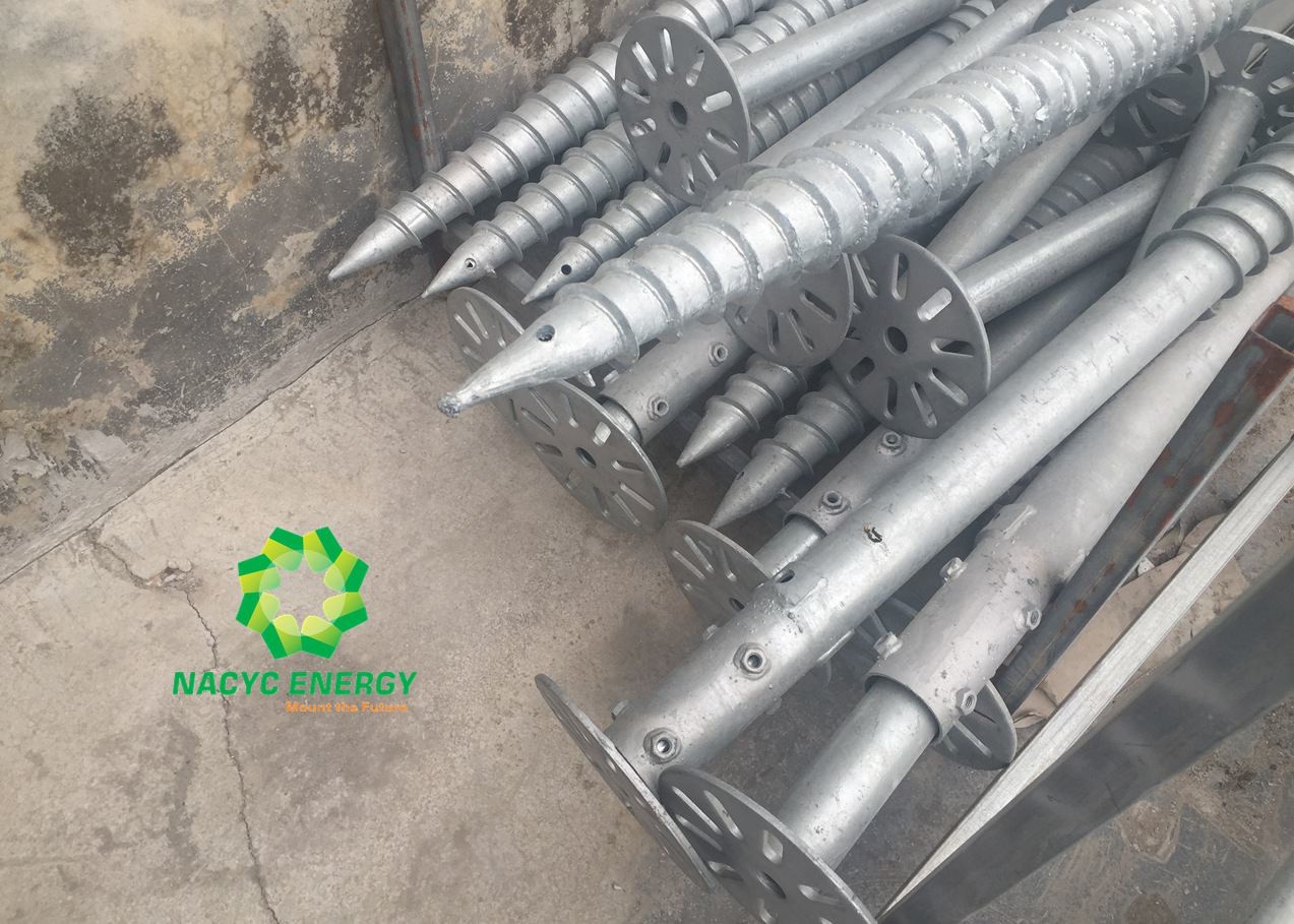 Long Service Life TOP VIP 0.1 USD PV Solar Ground Screws Screw Pile Q235 Steel And SUS304