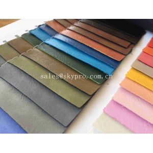 Environmental Protection PU Synthetic Leather Embossed PU Imitation Sheep Shrunk
