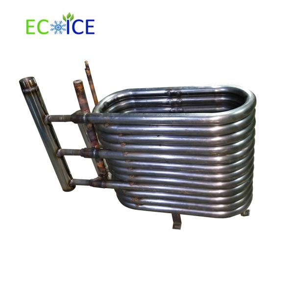 China Copper Tube Evaporator of Exchanger 10 Kw for Sea Water Cooler Evaporator factory