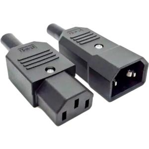 China 3P Cable Harness Connector Male And Female C13 C14 Power Cord Connectors factory