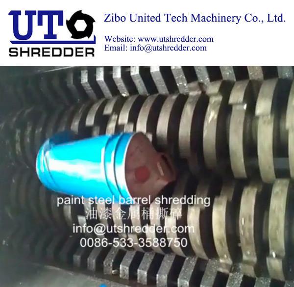 Hazardous Waste Shredder/ waste oil paint barrel shredder/Industrail Waste
