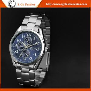 China Business Man Watch Stainless Steel Watches Men Watch Quartz Analog Watch Rhinestone Watch factory