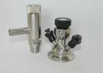 Aseptic Sanitary Sample Valve With Rotary Handle / Key Handle Longer Working