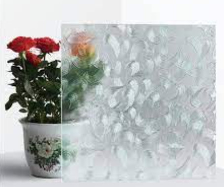 Decorative Patterned Figured Glass with 4mm to 15mm Customized Size for Furniture & Building