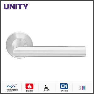 China EN1906 fire rated interior door handle sets for commercial doors factory
