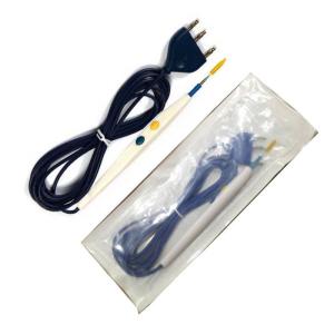 China Stainless Steel Hand Switching Pencil Disposable Diathermy Pencil factory