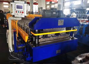 China 4 Rib Profile Metal Roofing Sheet Roll Forming Machine With Electric Shear factory