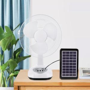 China Hot Selling 12 Inch Rechargeable Fan for Home Use 6V AC DC Fan with Led Night Light factory
