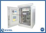 Windproof Two Doors Outdoor Battery Enclosure Heat Insulation Galvanized Steel