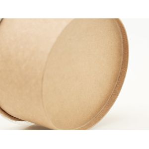 Sturdy Durable Kraft Paper Cups 12 Oz Single Wall For Hot Soup FDA Approved