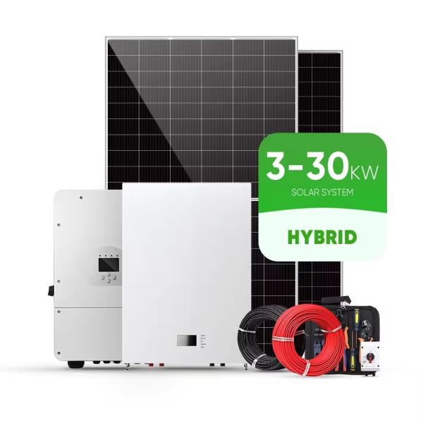 Hybrid Solar Energy Panel Power System 10 KW 30 KW 50 KW With Over Temperature