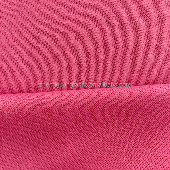 Tricot Knitted Jersey Fabric for Mousepad Moisture Wicking Polyester Interlock Lining