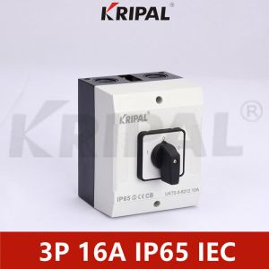 China 16A 230-440V IP65 Waterproof Rotary Cam Switch With Enclosure factory