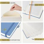 Hardcover Light Blue 2023 Daily Planner Page A Day Schedule Quick Search Corners