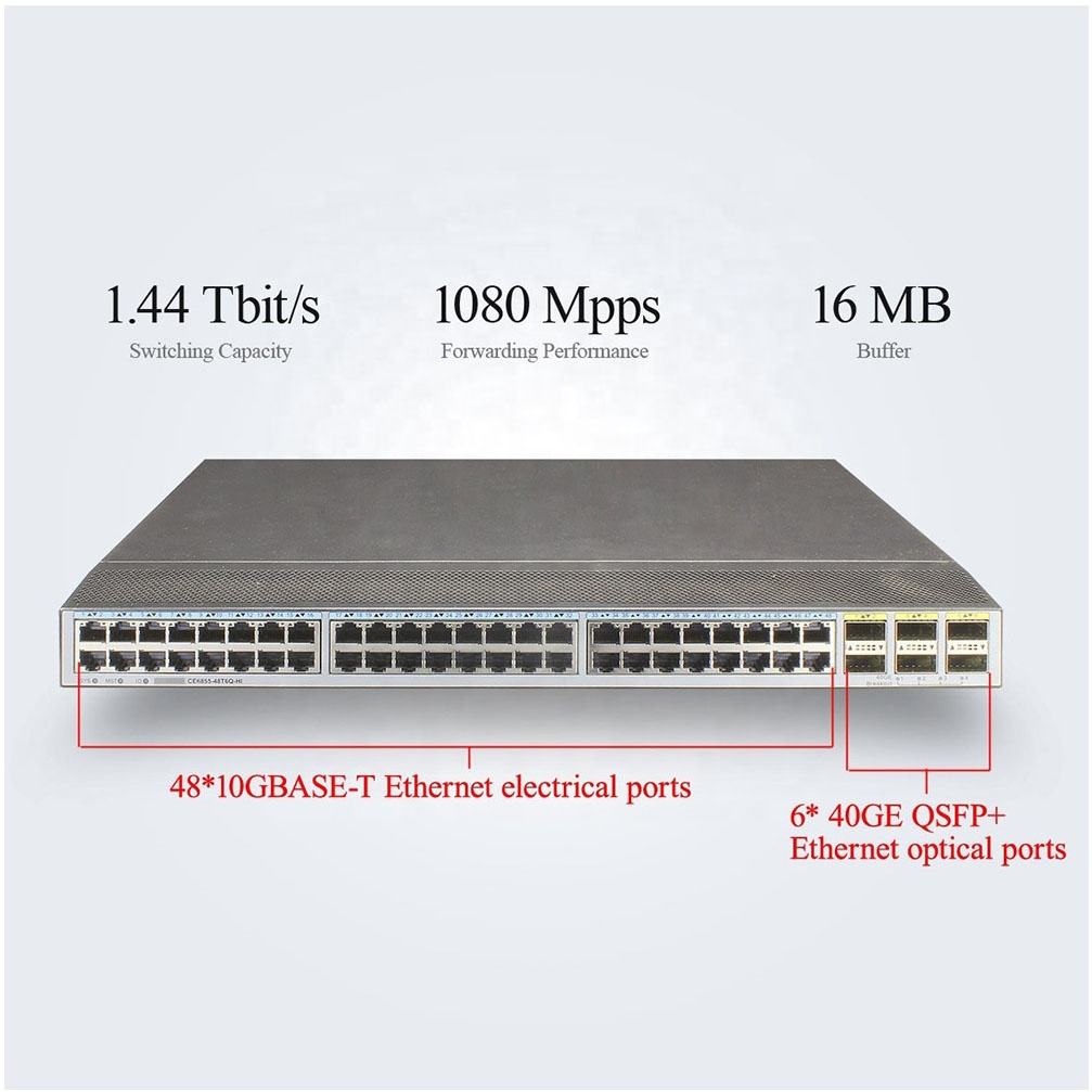 10/100/1000Mbps Transmission Rate 10G Switch Capacity Enterprise Switch CE 6 8 5 5-4 8 T 6Q-HI Data Enter Ethernet Switch