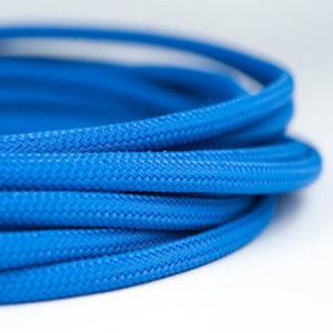 China High Density PET Blue Braided Cable Protection Expandable Sleeving factory