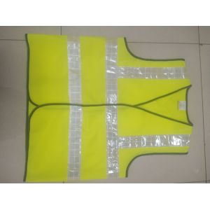 China High Visibility Safety Vest with EN471 Class2 Reflective Tape and Up To 1000 Feet Visibility in Fluorescent Yellow factory