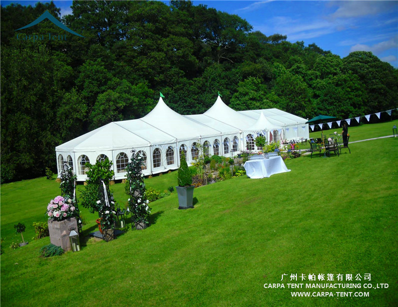 European Style Outdoor Aluminum Marquee Wedding Party Event Tent With High Peak Canopy