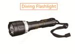 550LM Diving Focusing Led Flashlight Changeable Battery Use Under 80m Water