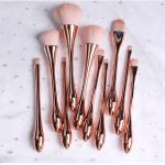 Rose Quartz Small Eyeshadow Brush , Flat Synthetic Foundation Brush OEM Logo