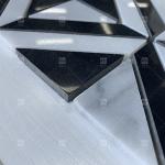Black And White Marble Stone Mosaic Tile For Wall Kitchen Backsplash Wear