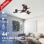 3 Colors Plastic Blades Cool Ceiling Fans For Bedroom Home Decoration