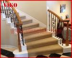 Wrought Iron Staircase VK118S Wrought Iron Handrail Tread Beech,Railing tempered