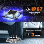 IP67 Waterproof Outdoor Solar Deck Lights Security Step Stair Garden Ground
