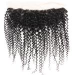 Kinky Curl Undye Color 3 Bundles Peruvian Virgin Hair Weave Wih Frontal No