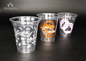 China Branded Clear PET Disposable Plastic Drinking Cups For Fresh Juice factory