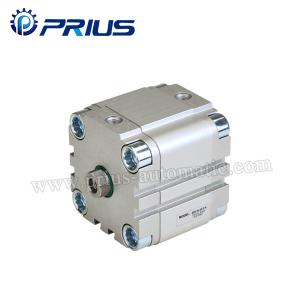 China FESTO Type Pneumatic Compact Cylinder , Double Acting Cylinder With Tie Rod Rubber Buffer factory
