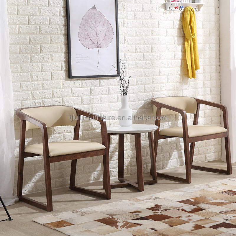 Customizable Rubber Wood Dining Chair for Restaurant Modern Design and Durable