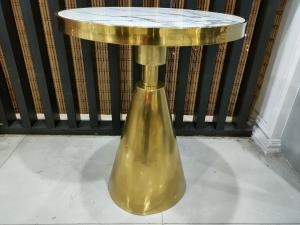 Casual Stainless Steel Marble Coffee Table