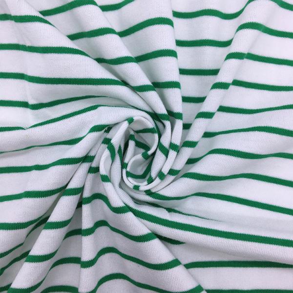 100% Combed Cotton Knitted Stripe Jersey Fabric Cotton Combed Stripe Fabric for Undershirts