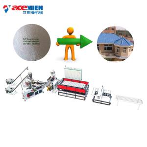 China UPVC ASA PVC Wave Roof Tiles Sheet Extrusion Line factory
