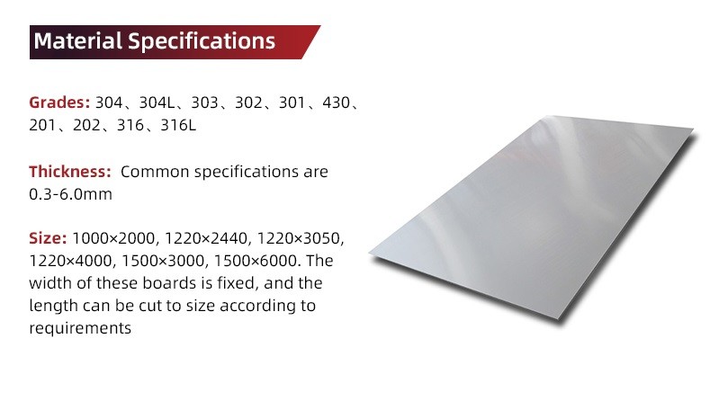 AISI 430 Cold Rolled BA Finish 0.3-3.0mm Thick 4ft x 8ft Stainless Steel Sheet