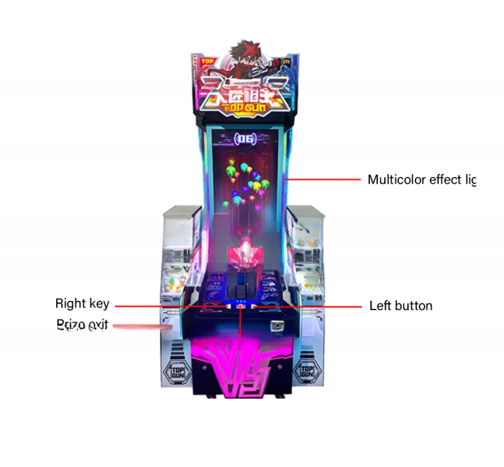 2 Players Interactive Shooting Game Machine With New Color Luminous